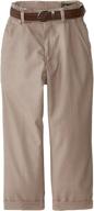 little belted dress pants for boys by american exchange logo