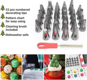 img 3 attached to 🧁 Cakebe Cupcake Decorating 52 pcs Kit: Ultimate Cake and Cookie Decoration Set with 32 Piping Tips and Essential Tools