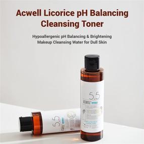 img 3 attached to 💧 ACWELL Licorice pH Balancing Cleansing Toner – Hydrating Makeup Cleanser For Clear, Even-Toned Skin