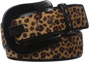 img 2 attached to Womens Patent Leather Leopard Animal Women's Accessories for Belts