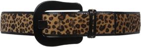 img 1 attached to Womens Patent Leather Leopard Animal Women's Accessories for Belts