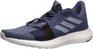 adidas originals senseboost running black men's shoes in athletic логотип