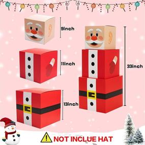 img 3 attached to 🎅 Festive Fun with Funnlot Christmas Box Decoration: Santa Claus Gift Boxes for Xmas Decor and Gifting
