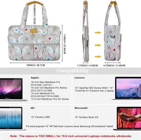 img 3 attached to Expandable Water Repellent Briefcase 3 7L 10 3L Butterfly