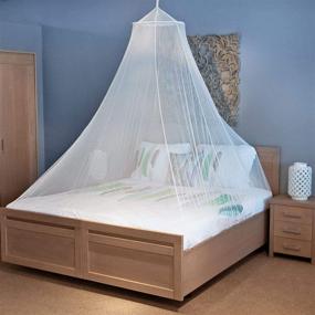 img 1 attached to 🛏️ Premium Universal Bed Mosquito Net - Fits Single to King-Sized Beds with 2 Openings or Full Enclosure - Stylish Conical Design for Decoration or Travel - Includes Free Bag & Hanging Kit for Effortless Setup