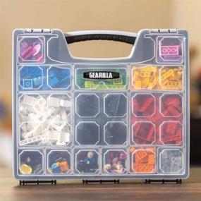 img 3 attached to 🔧 Gearilla Ultra Storage Case Organizer with 14 Detachable Bins - Ideal for Tools, Garage, Crafts, and Toys