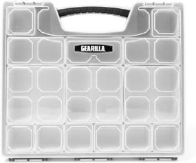 img 2 attached to 🔧 Gearilla Ultra Storage Case Organizer with 14 Detachable Bins - Ideal for Tools, Garage, Crafts, and Toys