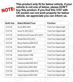 img 3 attached to 🚦 LASFIT Амбер CANBUS Светодиодная лампа сигнала поворота для гнезда CK - против гиперфлэш, подключить и играть (набор из 2)