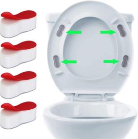 img 3 attached to 🚽 abidoot Bidet Toilet Seat Bumper Attachment - Strong Adhesive Sticking Buffer for Bidet, Set of 4