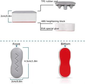 img 2 attached to 🚽 abidoot Bidet Toilet Seat Bumper Attachment - Strong Adhesive Sticking Buffer for Bidet, Set of 4