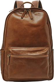 img 1 attached to 🎒 Fossil Men's Brown Backpack 12": The Perfect Blend of Style and Functionality