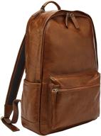 🎒 fossil men's brown backpack 12": the perfect blend of style and functionality logo
