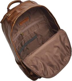 img 3 attached to 🎒 Fossil Men's Brown Backpack 12": The Perfect Blend of Style and Functionality