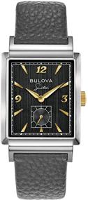 img 4 attached to 🎩 Мужские наручные часы Bulova Frank Sinatra My Way с кожаным ремешком: Часы, излучающие классическую элегантность