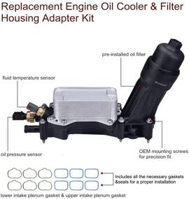 img 1 attached to 🔧 Комплект адаптера масляного кулера двигателя и фильтра EVIL ENERGY для Chrysler 200/300 Dodge Journey Jeep Wrangler Ram 3.6L