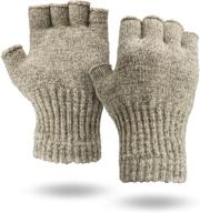fingerless gloves illinois glove company men's accessories logo