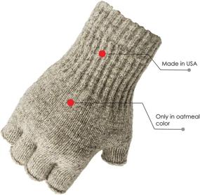 img 2 attached to Fingerless Gloves Illinois Glove Company Men's Accessories