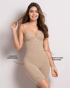 img 1 attached to Flattering Tummy Control Shapewear Short with 👖 High Waist and Butt Lifter: A Must-Have for Women