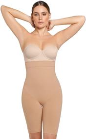 img 4 attached to Flattering Tummy Control Shapewear Short with 👖 High Waist and Butt Lifter: A Must-Have for Women