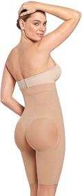 img 3 attached to Flattering Tummy Control Shapewear Short with 👖 High Waist and Butt Lifter: A Must-Have for Women