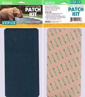 loop loc mesh patch kit - repair your loop loc mesh safety covers with 3- 4 inch x 8in adhesive transfer patches logo