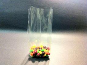 img 1 attached to 🍬 100 Clear Side Gusseted Cellophane Bags - Ideal for Candy, Cookies, Bakery - UNIQUEPACKING