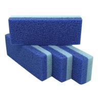 💙 maryton foot pumice stone for hard skin callus removal and scrubbing (pack of 4) - blue logo