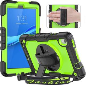 img 4 attached to 📱 Timecity Case for Lenovo Tab M8 8-inch FHD 2020 (TB-8705F/TB-8705N), Lenovo Tab M8 (2nd Gen) 8-inch HD 2019 (TB-8505X/TB-8505F) Case, Lenovo Smart Tab M8 (TB-8505FS) Case with Stand and Pencil Holder - Green