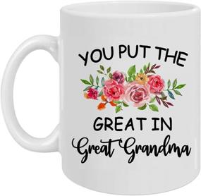 img 4 attached to Greatingreat Cup Christmas Granddaughter Grandson Grandmother