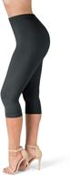 👖 satina high waisted ultra soft leggings with 1-inch waistband in 22 vibrant colors logo