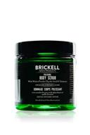 🧖 organic polishing body scrub for men by brickell - natural exfoliator to cleanse, reduce blemishes, and enhance skin radiance (8 oz) logo