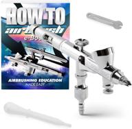 🎨 enhanced pointzero precision dual-action 2cc gravity-feed airbrush with mac crown cap, .2mm logo