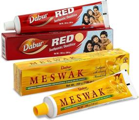 img 1 attached to Dabur Meswak Toothpaste 200 Grams - Pack of 3: Natural Miswak-based Oral Care Solution for Healthier Teeth and Gums