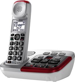 img 1 attached to PANASONIC Amplified Cordless Phone With Digital Answering Machine - KX-TGM450S - 1 Handset (Silver)