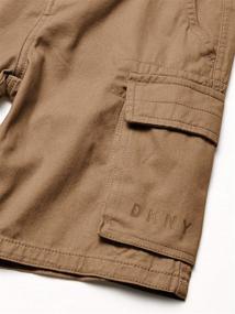 img 1 attached to 🩳 DKNY Boys' Cargo Canvas Mouse Shorts: Stylish and Practical Clothing for Kids