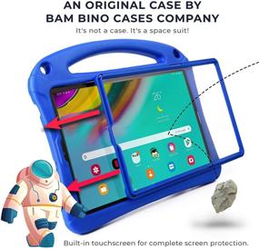 img 2 attached to Bam Bino Space Suit - Rugged Kids Case for Samsung Galaxy Tab S5e 10.5, Designed in Australia, Children's Tablet Cover with Stylus Holder, Screen Guard, and Strap (Blue)