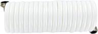 🌊 polyurethane recoil hose, plastair springhose puw615b9-m-11s-amz - drinking water safe, lead-free, white, 3/8" x 15ft - ideal for marine/rv use logo