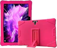 📱 protective pink kids case for meberry 10 inch tablet & more - transwon silicone cover logo