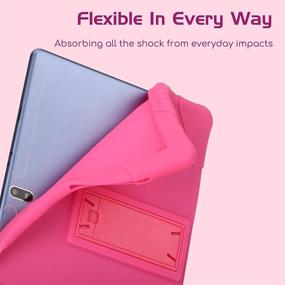 img 2 attached to 📱 Protective Pink Kids Case for MEBERRY 10 Inch Tablet & More - Transwon Silicone Cover