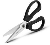 🔪 kunifu multi-purpose kitchen shears: dishwasher safe, ultra sharp stainless steel food scissors for cooking chicken, meat, poultry, fish, herbs, vegetables logo