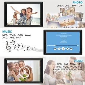 img 1 attached to 📸 14.1 Inch WiFi Digital Photo Frame, Touch Screen Smart Cloud Picture Frame with App, Email & Cloud Sharing, 16GB Storage, Auto-Rotate, Wall Mountable (Black)