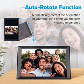img 3 attached to 📸 14.1 Inch WiFi Digital Photo Frame, Touch Screen Smart Cloud Picture Frame with App, Email & Cloud Sharing, 16GB Storage, Auto-Rotate, Wall Mountable (Black)