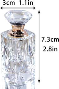 img 3 attached to 💎 QF Crystal Perfume Bottles: Chic Refillable Travel Accessories for Fragrance Lovers