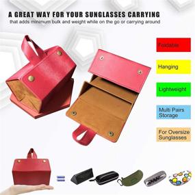 img 3 attached to 🕶️ Longjet Sunglasses and Eyeglasses Organizer - Multiple Compartments