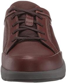 img 3 attached to 👞 Tan Leather Men's Shoes - Clarks Trail Form