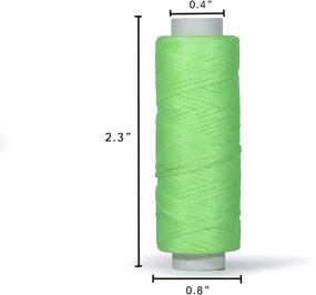 img 3 attached to Wax Polyester Thread Set - 12 Vibrant Colors for Bracelet Making, Leather Projects, Bookbinding, Macrame, and Handcraft - Ideal for Sewing on Leather