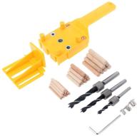 🛠️ autotoolhome doweling jig kit with 1/4'', 5/16'', and 3/8'' dowel pins wood drill bit stop collars - ideal woodworking joiner set logo