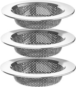 img 4 attached to 🧽 Efficient Stainless Steel MR.SIGA Kitchen Sink Strainer: Pack of 3, Dishwasher Safe