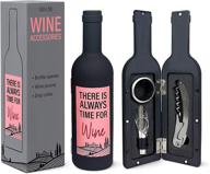 wine bottle accessories gift set logo