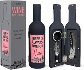 img 4 attached to Wine Bottle Accessories Gift Set